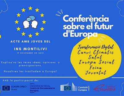 19N - Conferència sobre el futur d'Europa. Acte amb joves del INS Montilivi.